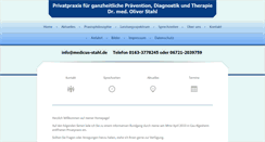 Desktop Screenshot of medicus-stahl.de