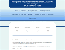 Tablet Screenshot of medicus-stahl.de